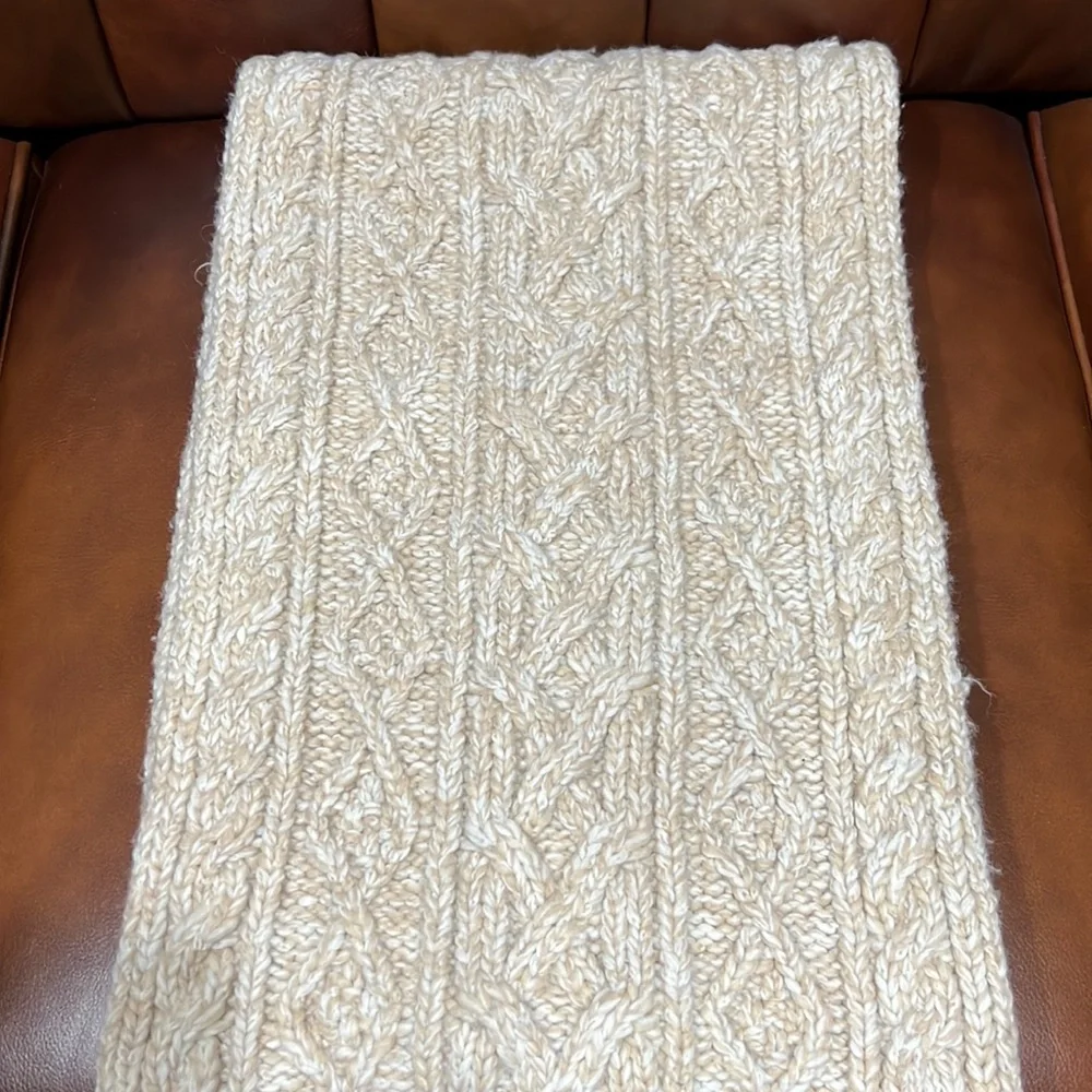 Banana Republic Italian Wool-Blend Cable-Knit Scarf